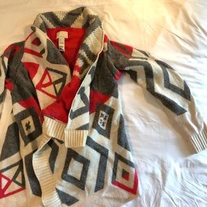 Printed sweater wrap